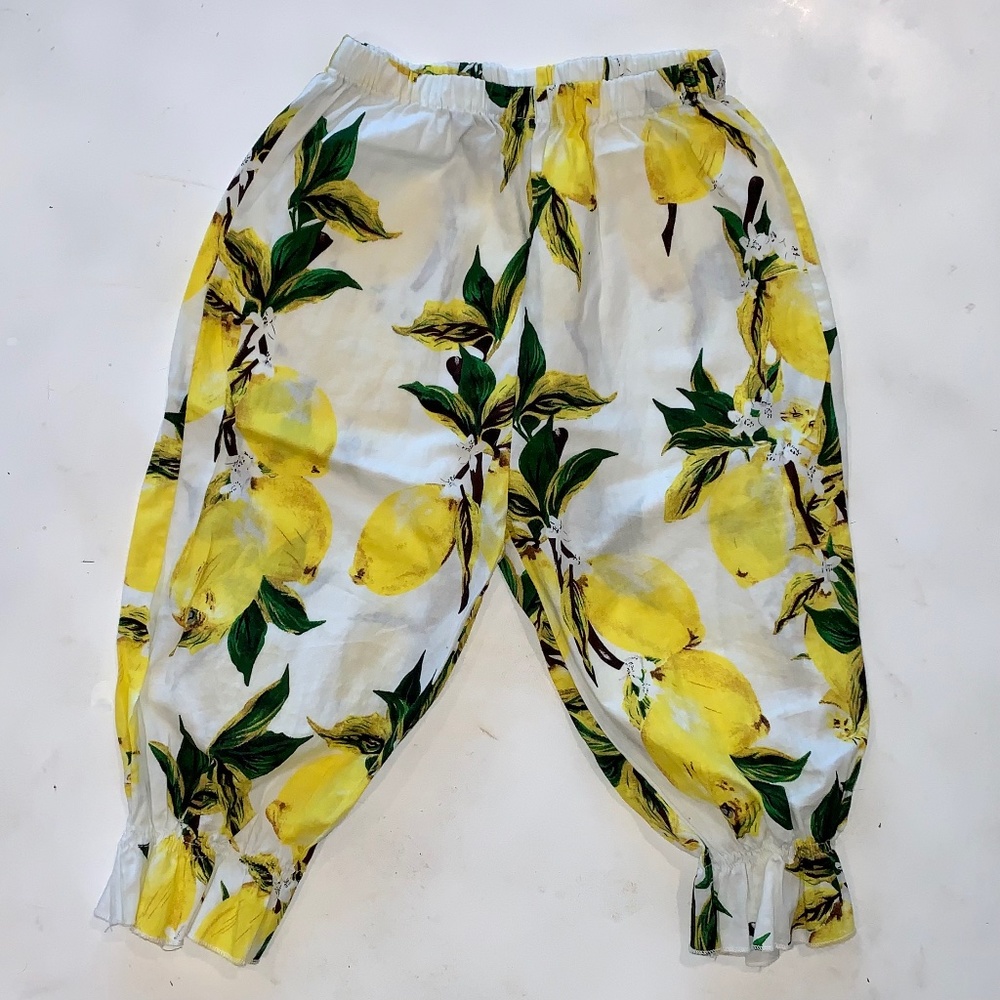Girls lemon beach pants size s